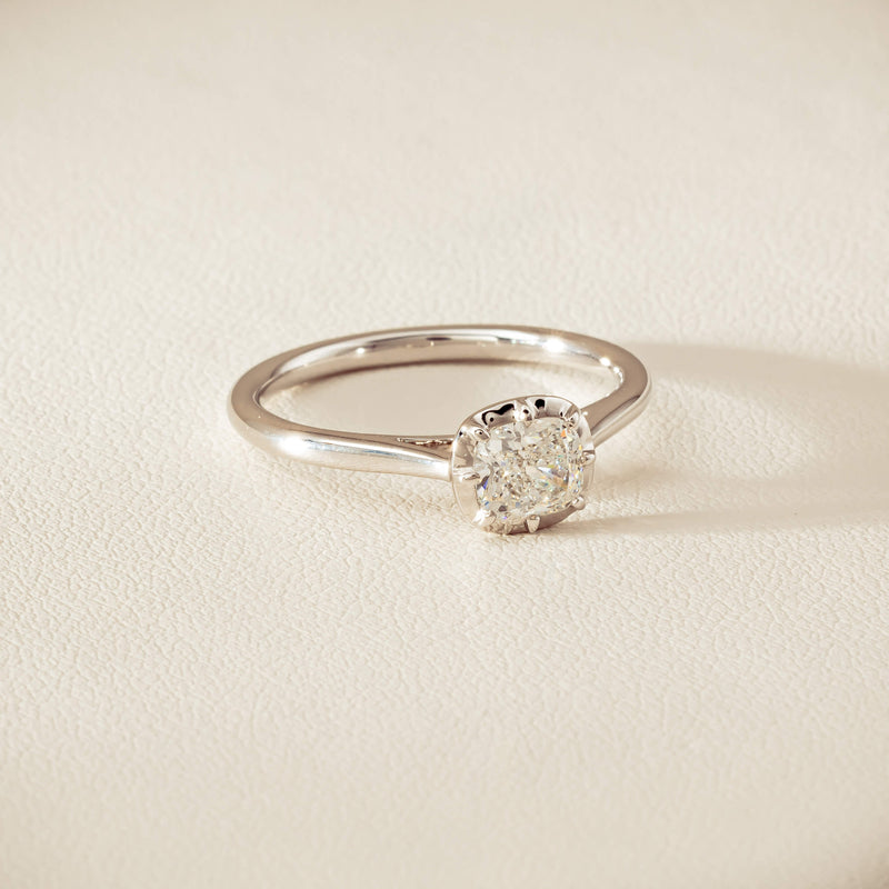 18ct White Gold .70ct Reclaimed Diamond Dawn Ring - Ring - Walker & Hall