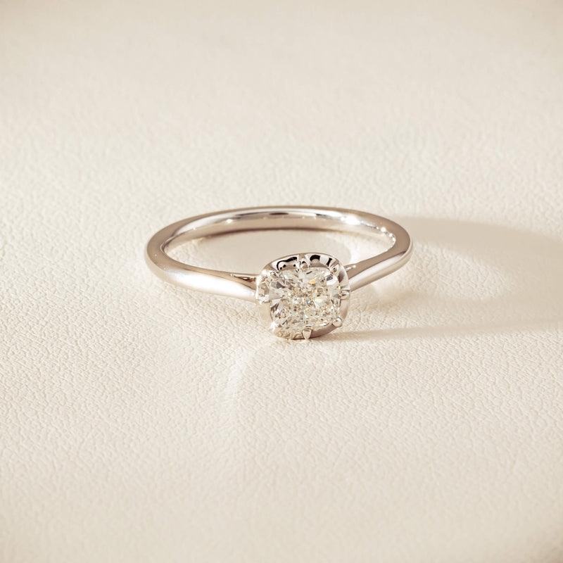 18ct White Gold .70ct Reclaimed Diamond Dawn Ring - Ring - Walker & Hall