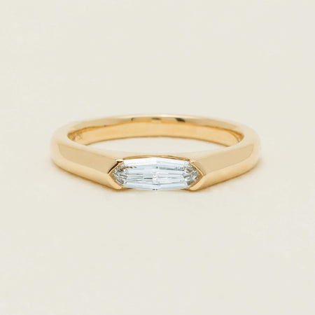 18ct Yellow Gold .52ct Modified Oval Diamond Astrid Ring - Ring - Walker & Hall