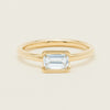 18ct Yellow Gold .70ct Emerald-Cut Diamond Elle Ring - Ring - Walker & Hall