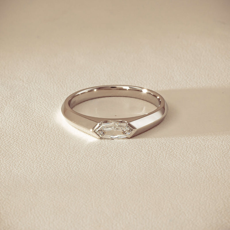 Platinum .50ct Marquise Diamond Astrid Ring - Size U - Ring - Walker & Hall