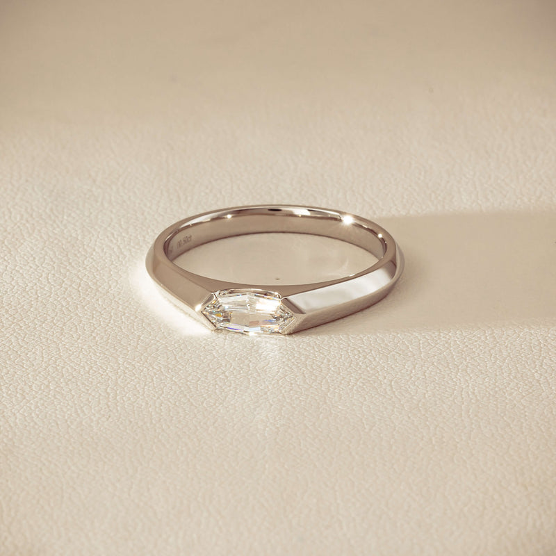 Platinum .50ct Marquise Diamond Astrid Ring - Size U - Ring - Walker & Hall