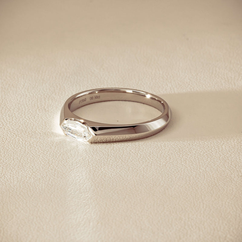 Platinum .50ct Marquise Diamond Astrid Ring - Size U - Ring - Walker & Hall