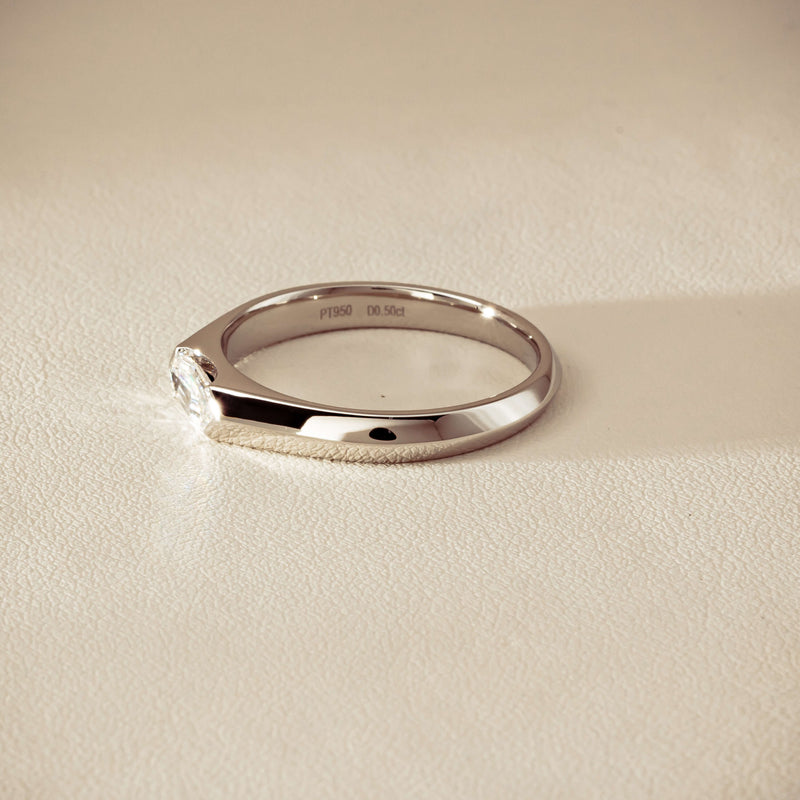 Platinum .50ct Marquise Diamond Astrid Ring - Size U - Ring - Walker & Hall