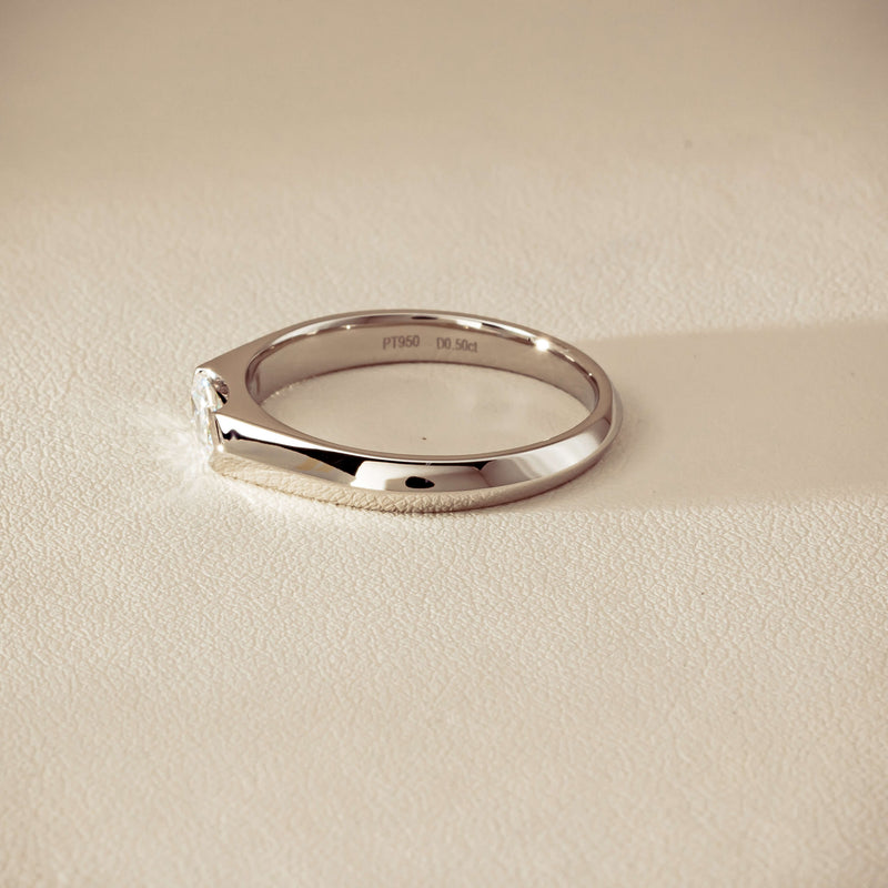 Platinum .50ct Marquise Diamond Astrid Ring - Size U - Ring - Walker & Hall