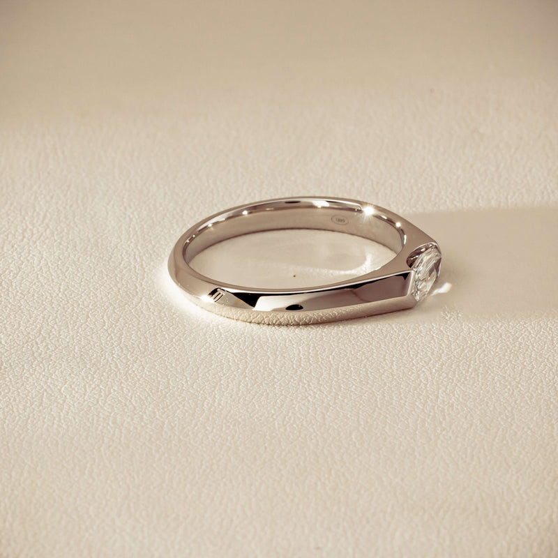 Platinum .50ct Marquise Diamond Astrid Ring - Size U - Ring - Walker & Hall