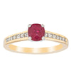 18ct Yellow And White Gold Ruby And Diamond Ring - Ring - Walker & Hall