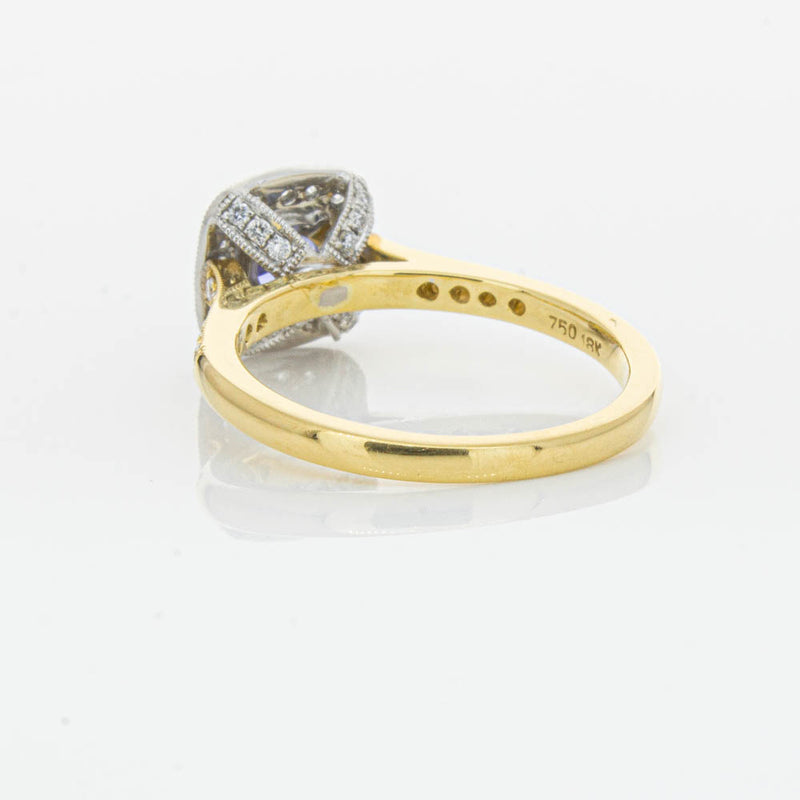 18ct Yellow & White Gold Tanzanite & Diamond Aurora Ring-Ring-Walker & Hall