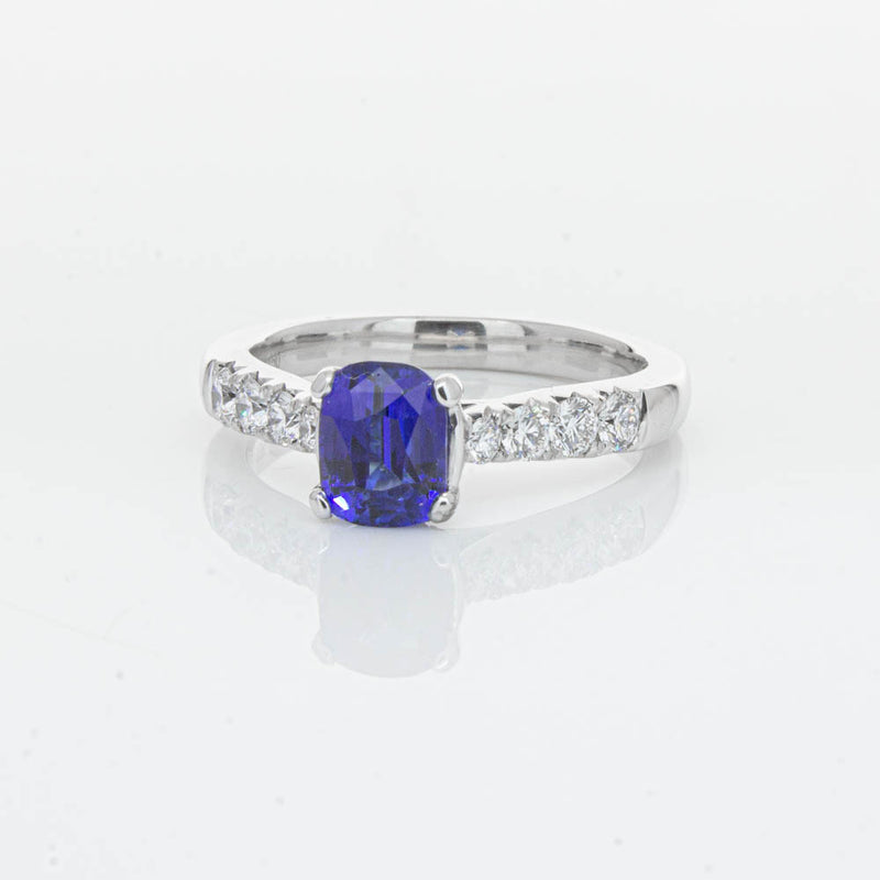18ct White Gold 1.45ct Sapphire & Diamond Phoenix Ring-Ring-Walker & Hall