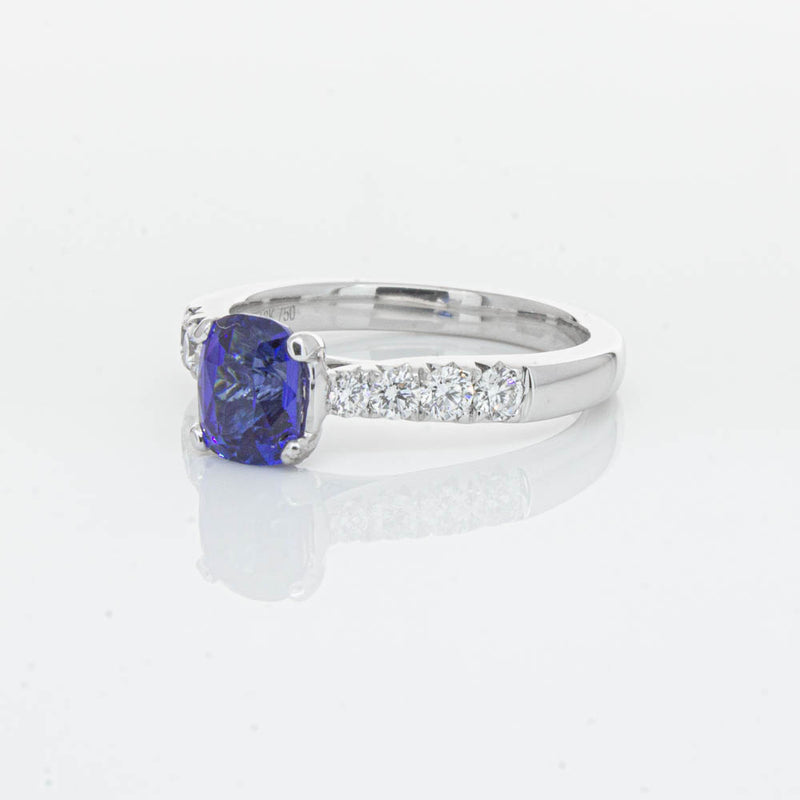 18ct White Gold 1.45ct Sapphire & Diamond Phoenix Ring-Ring-Walker & Hall