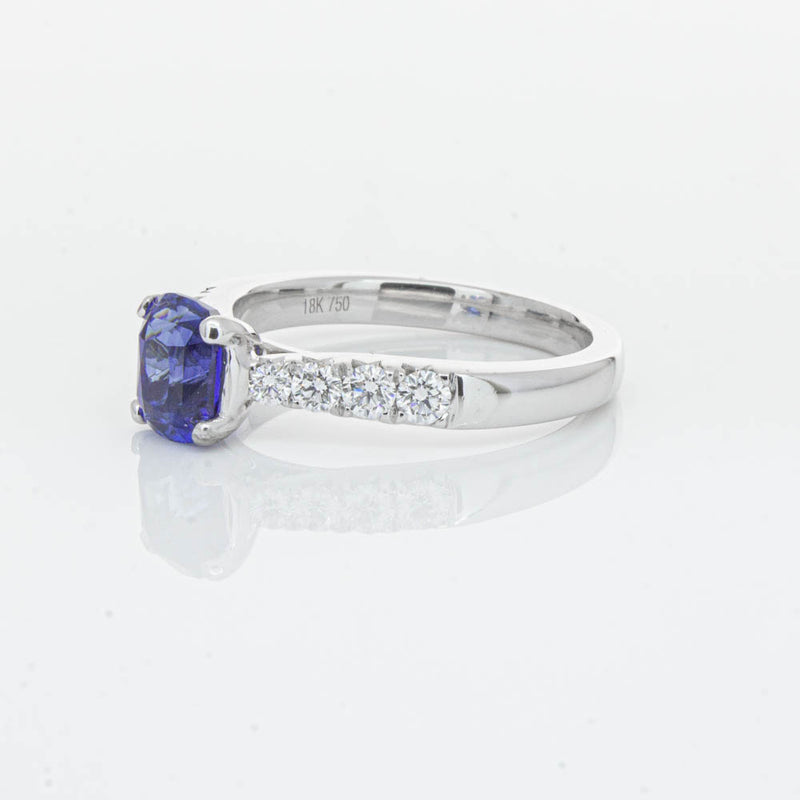 18ct White Gold 1.45ct Sapphire & Diamond Phoenix Ring-Ring-Walker & Hall