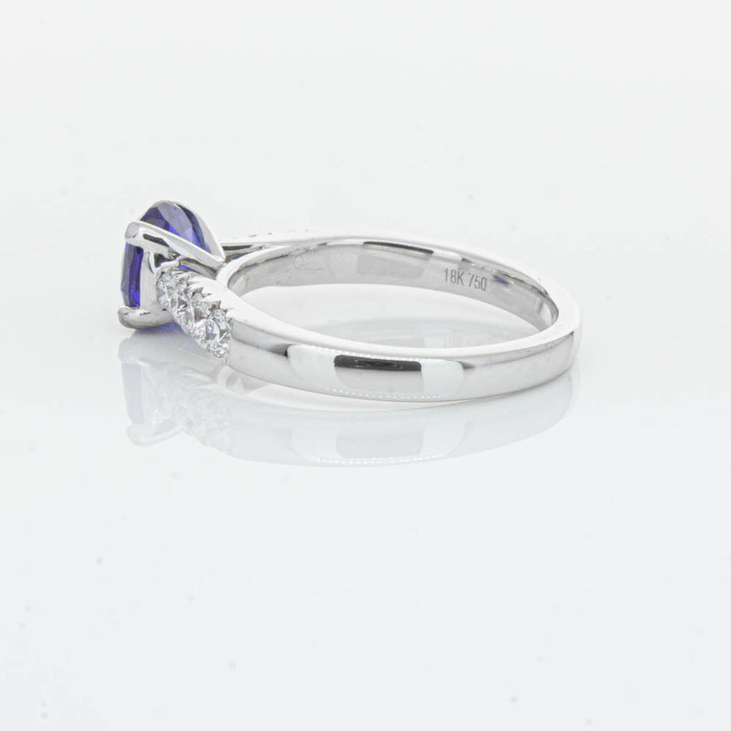 18ct White Gold 1.45ct Sapphire & Diamond Phoenix Ring-Ring-Walker & Hall