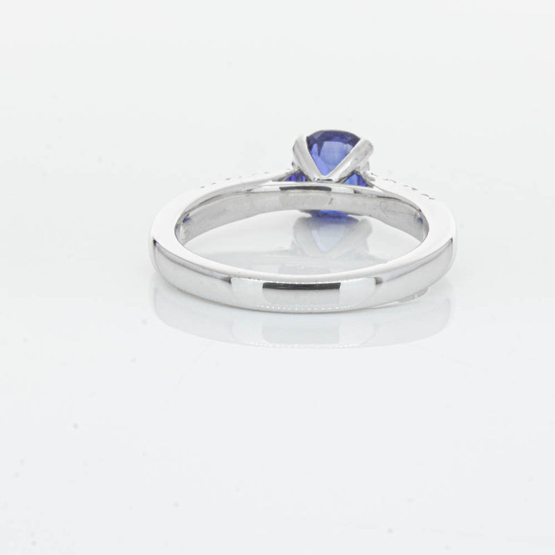 18ct White Gold 1.45ct Sapphire & Diamond Phoenix Ring-Ring-Walker & Hall
