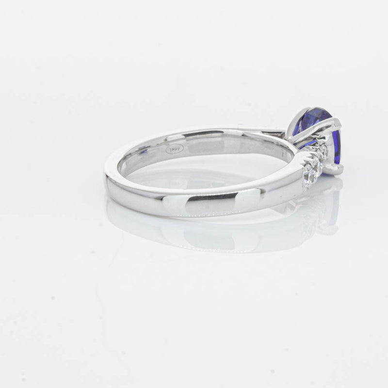 18ct White Gold 1.45ct Sapphire & Diamond Phoenix Ring-Ring-Walker & Hall