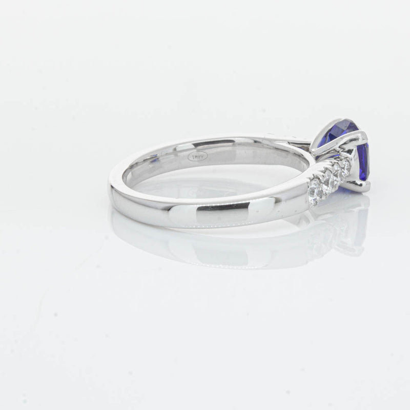 18ct White Gold 1.45ct Sapphire & Diamond Phoenix Ring-Ring-Walker & Hall