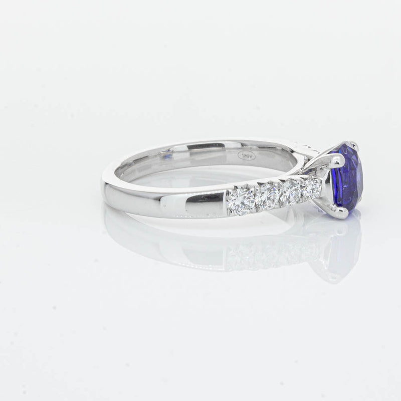 18ct White Gold 1.45ct Sapphire & Diamond Phoenix Ring-Ring-Walker & Hall