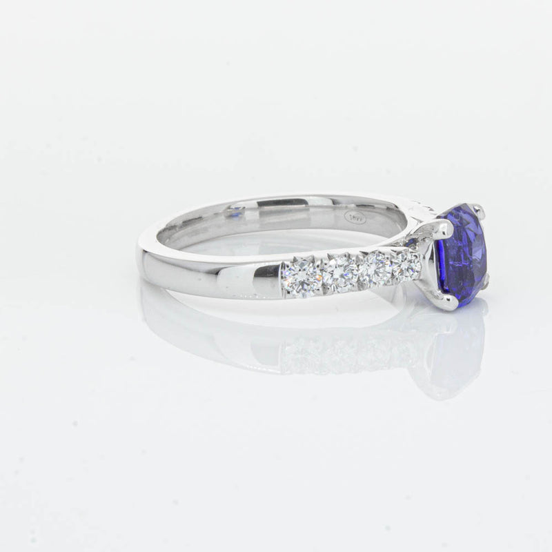 18ct White Gold 1.45ct Sapphire & Diamond Phoenix Ring-Ring-Walker & Hall
