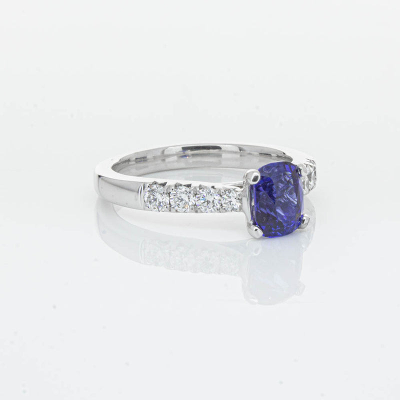 18ct White Gold 1.45ct Sapphire & Diamond Phoenix Ring-Ring-Walker & Hall