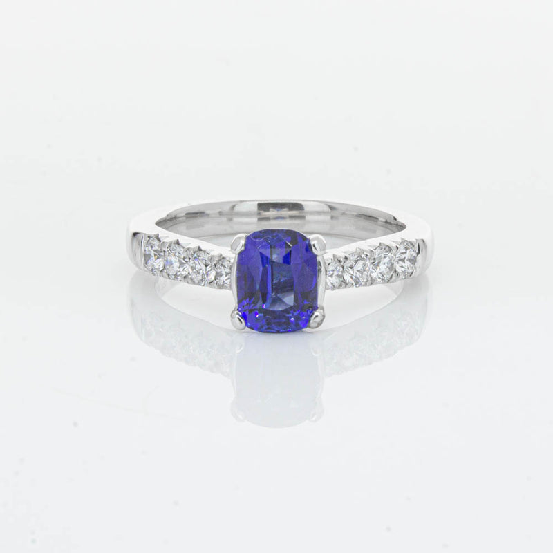 18ct White Gold 1.45ct Sapphire & Diamond Phoenix Ring-Ring-Walker & Hall