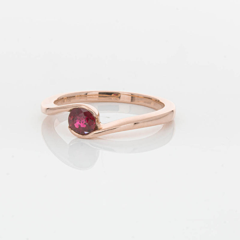 18ct Rose Gold Ruby Embrace Ring-Ring-Walker & Hall