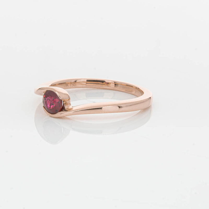18ct Rose Gold Ruby Embrace Ring-Ring-Walker & Hall