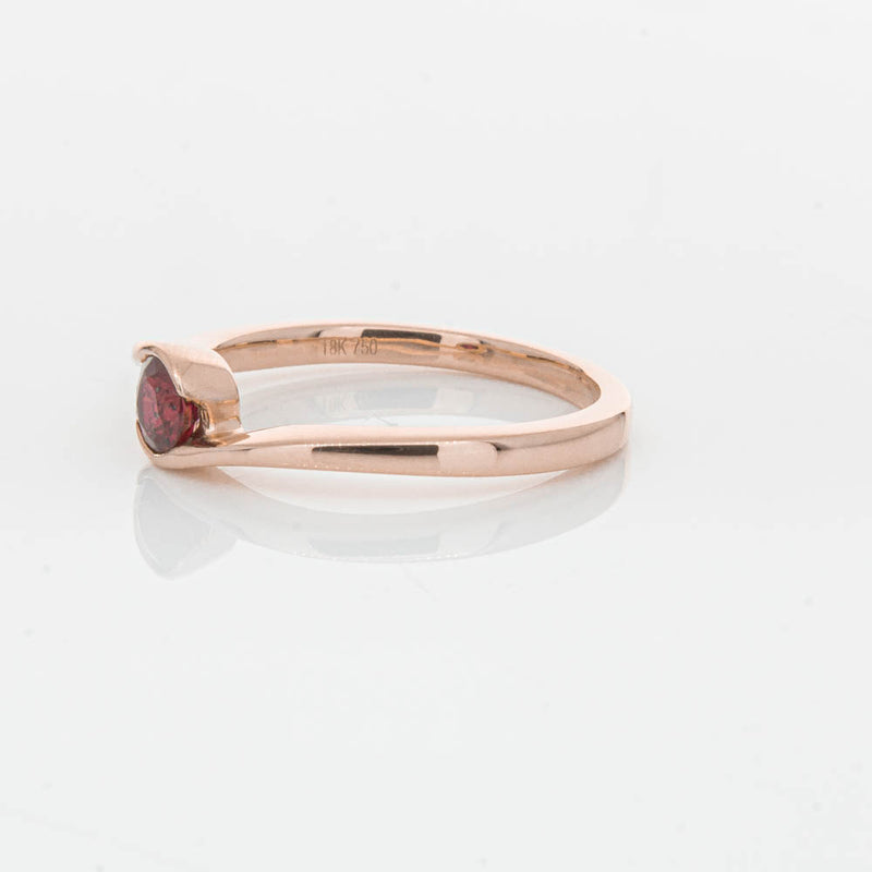18ct Rose Gold Ruby Embrace Ring-Ring-Walker & Hall