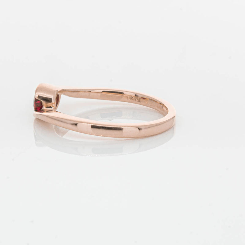 18ct Rose Gold Ruby Embrace Ring-Ring-Walker & Hall