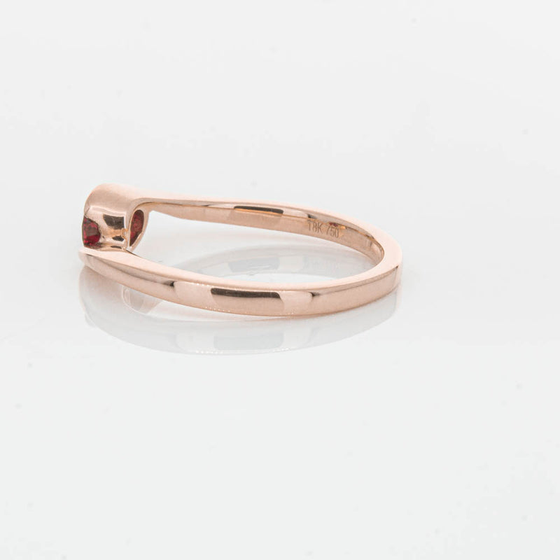 18ct Rose Gold Ruby Embrace Ring-Ring-Walker & Hall