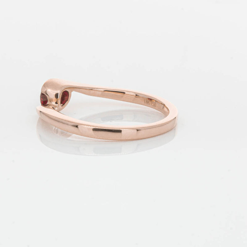 18ct Rose Gold Ruby Embrace Ring-Ring-Walker & Hall