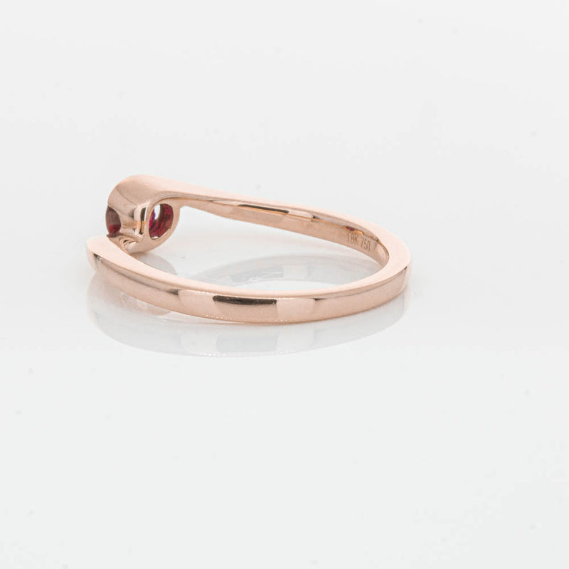 18ct Rose Gold Ruby Embrace Ring-Ring-Walker & Hall