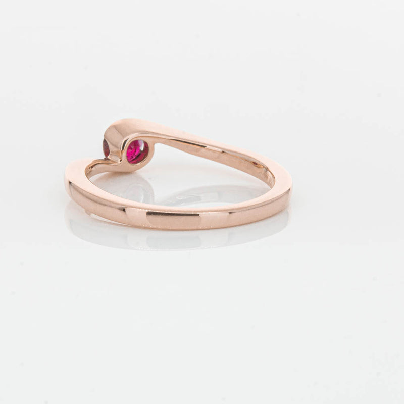 18ct Rose Gold Ruby Embrace Ring-Ring-Walker & Hall