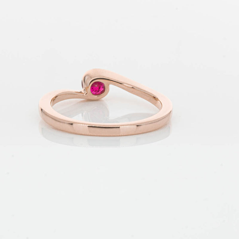 18ct Rose Gold Ruby Embrace Ring-Ring-Walker & Hall