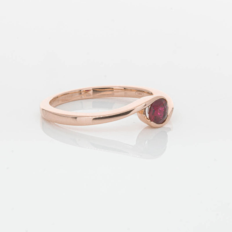 18ct Rose Gold Ruby Embrace Ring-Ring-Walker & Hall