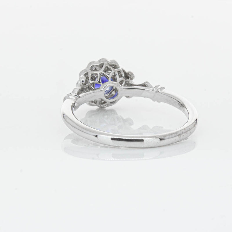 18ct White Gold Sapphire & Diamond Versailles Ring-Ring-Walker & Hall