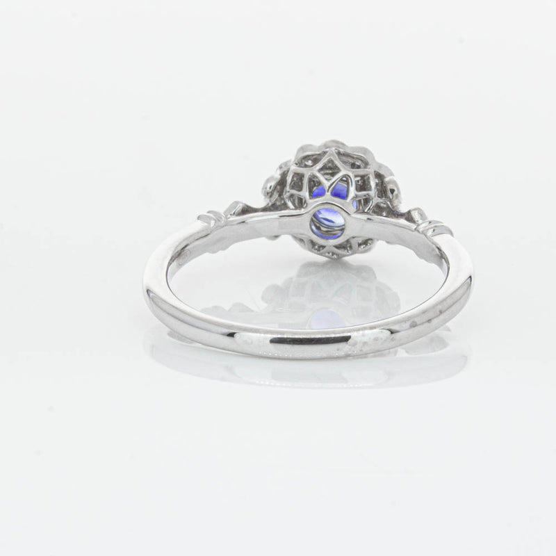 18ct White Gold Sapphire & Diamond Versailles Ring-Ring-Walker & Hall