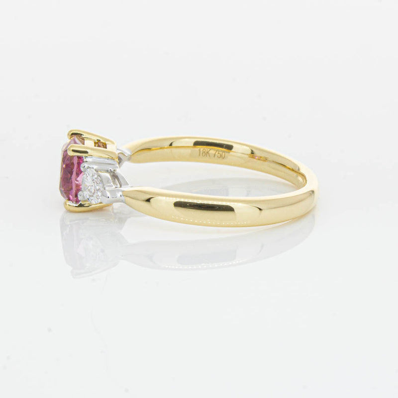 18ct Yellow Gold 1.33ct Pink Spinel & Diamond Ayla Ring-Ring-Walker & Hall