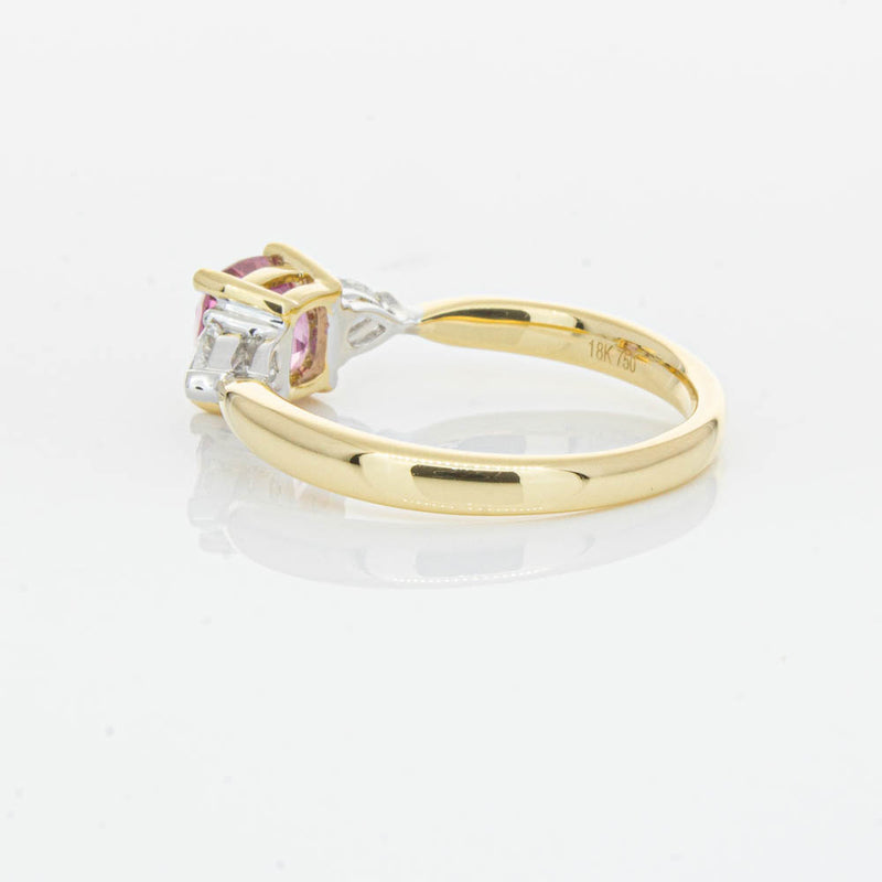 18ct Yellow Gold 1.33ct Pink Spinel & Diamond Ayla Ring-Ring-Walker & Hall