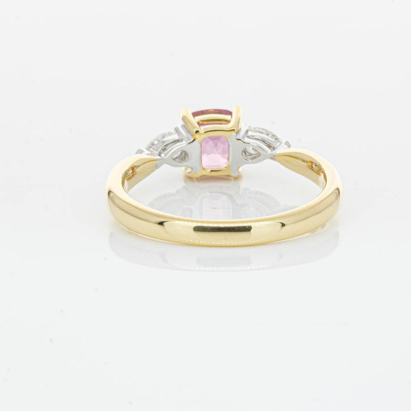 18ct Yellow Gold 1.33ct Pink Spinel & Diamond Ayla Ring-Ring-Walker & Hall