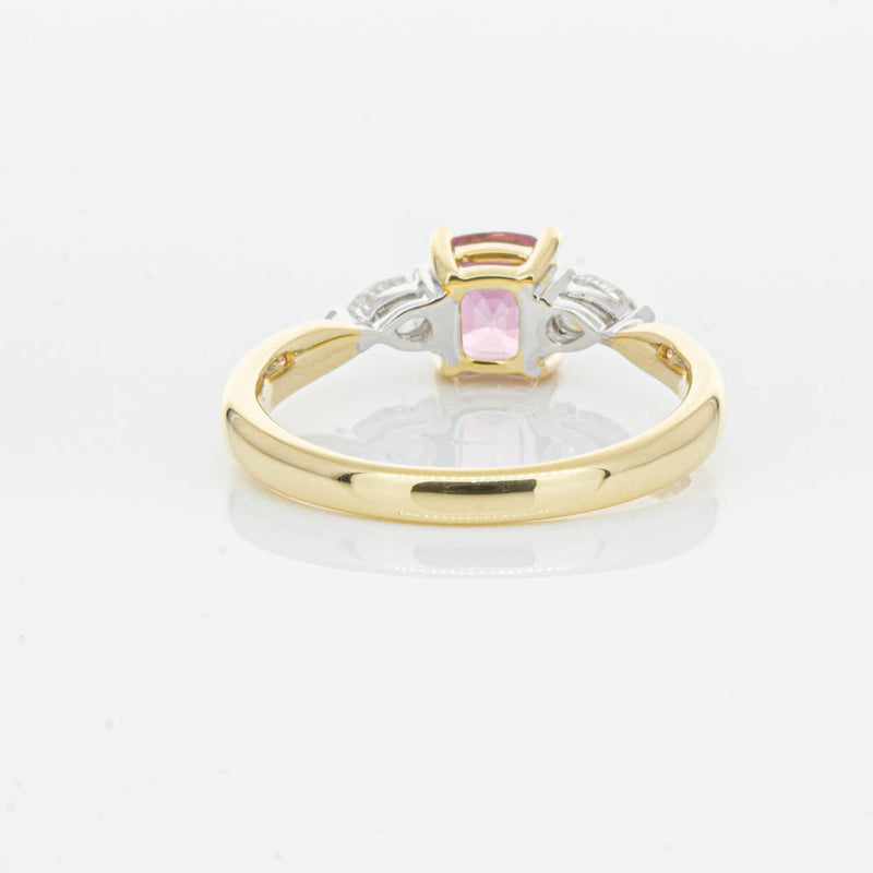 18ct Yellow Gold 1.33ct Pink Spinel & Diamond Ayla Ring-Ring-Walker & Hall