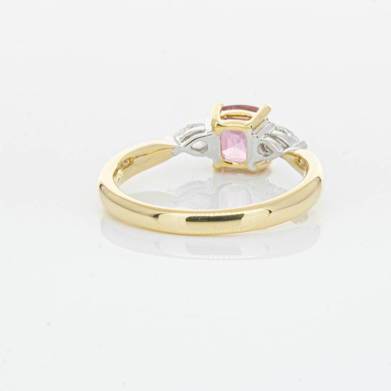 18ct Yellow Gold 1.33ct Pink Spinel & Diamond Ayla Ring-Ring-Walker & Hall