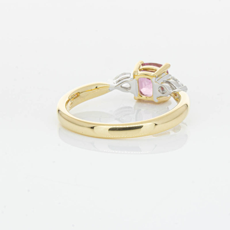 18ct Yellow Gold 1.33ct Pink Spinel & Diamond Ayla Ring-Ring-Walker & Hall