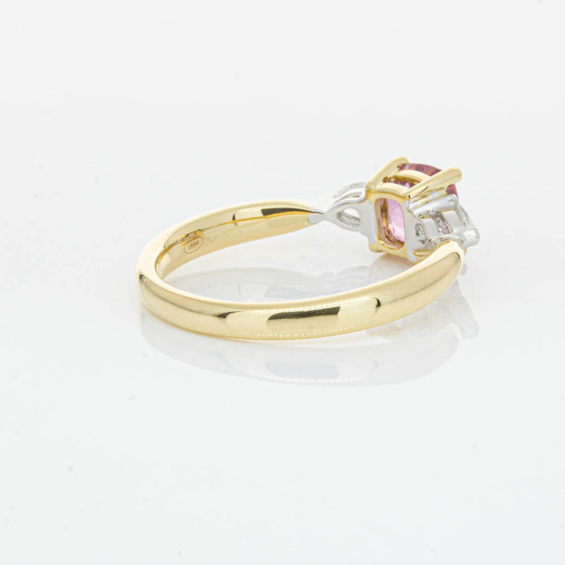 18ct Yellow Gold 1.33ct Pink Spinel & Diamond Ayla Ring-Ring-Walker & Hall