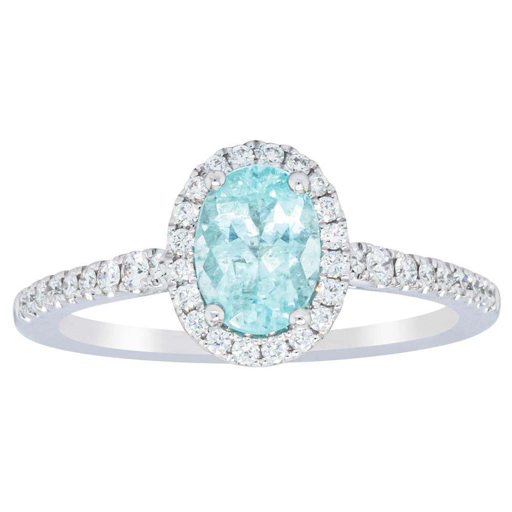 Le Vian Natural Blue Tourmaline Ring 1/2 ct tw Diamonds 18K Vanilla Gold |  Jared