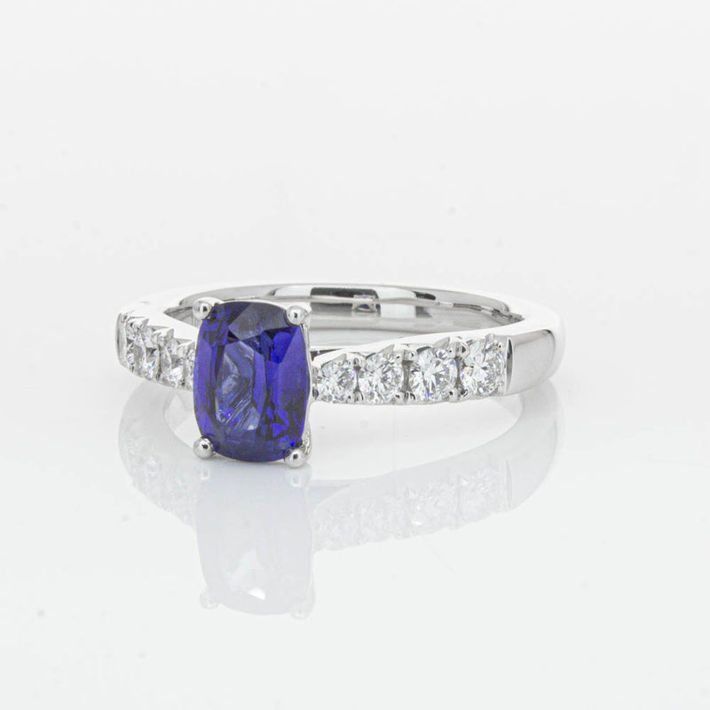 18ct White Gold 1.42ct Sapphire & Diamond Phoenix Ring-Ring-Walker & Hall