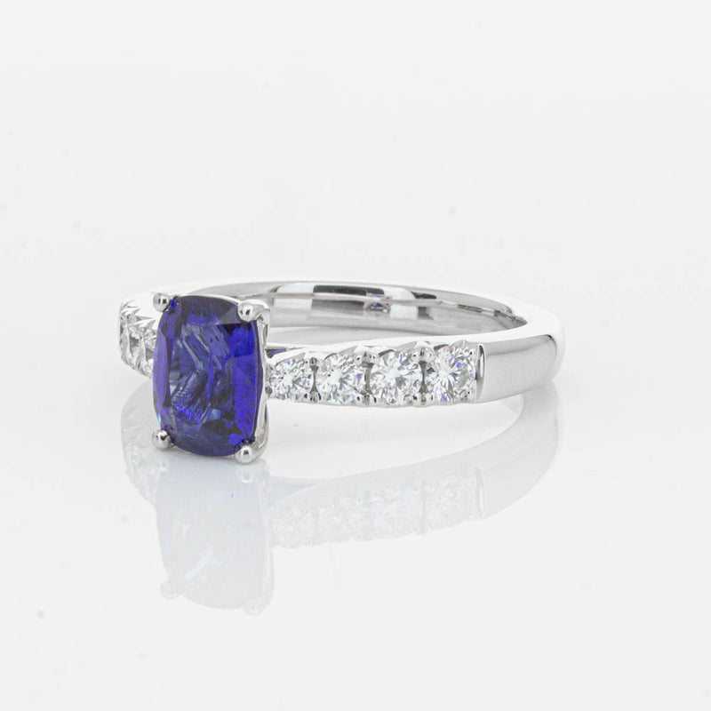 18ct White Gold 1.42ct Sapphire & Diamond Phoenix Ring-Ring-Walker & Hall