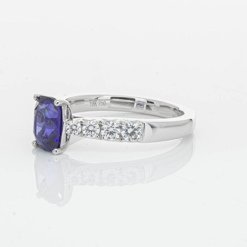 18ct White Gold 1.42ct Sapphire & Diamond Phoenix Ring-Ring-Walker & Hall