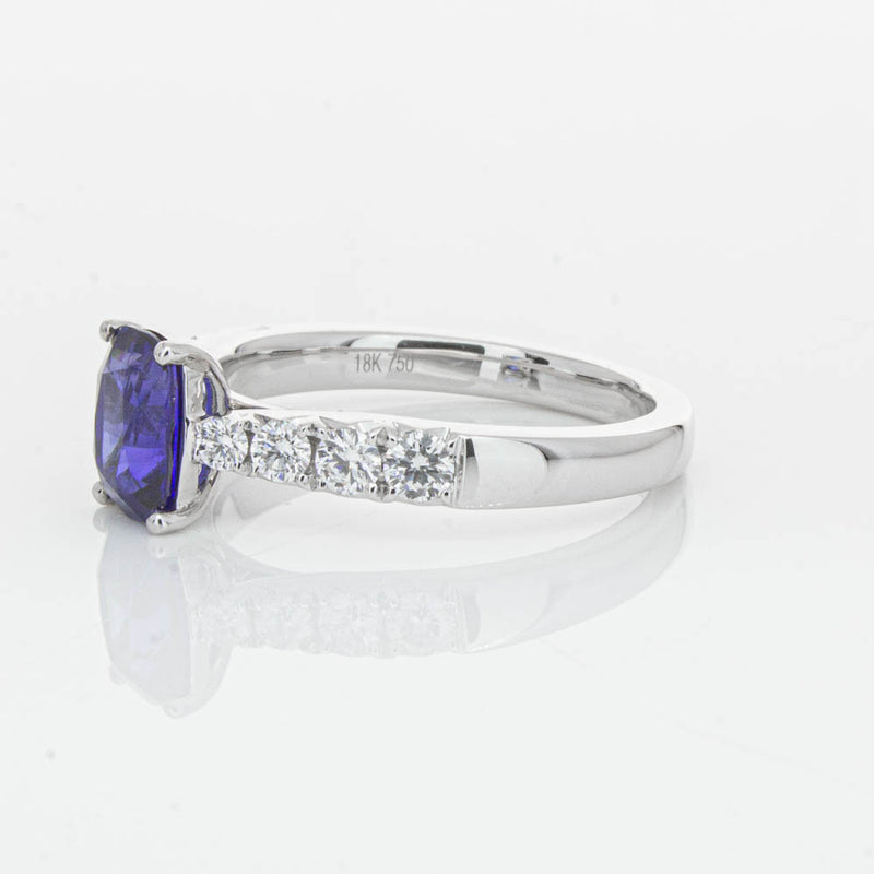 18ct White Gold 1.42ct Sapphire & Diamond Phoenix Ring-Ring-Walker & Hall