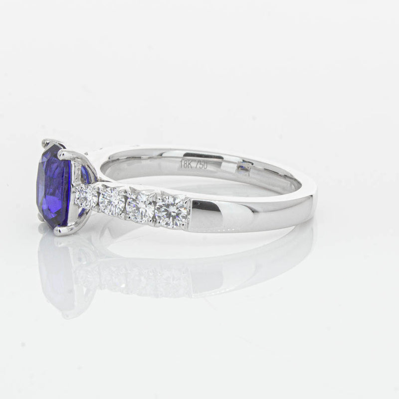 18ct White Gold 1.42ct Sapphire & Diamond Phoenix Ring-Ring-Walker & Hall