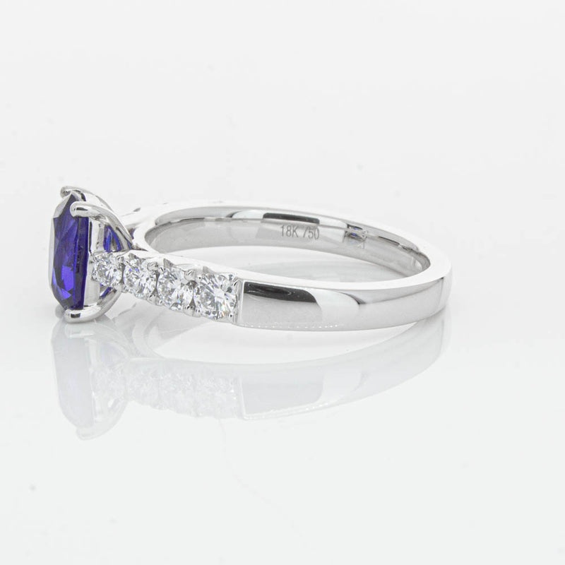 18ct White Gold 1.42ct Sapphire & Diamond Phoenix Ring-Ring-Walker & Hall