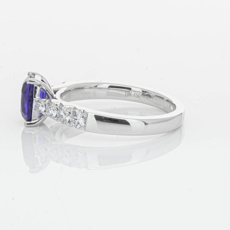 18ct White Gold 1.42ct Sapphire & Diamond Phoenix Ring-Ring-Walker & Hall